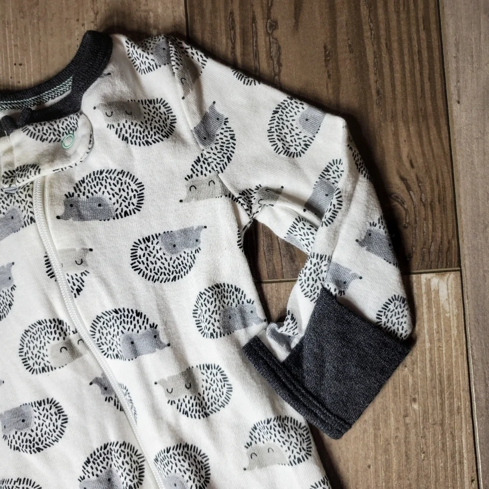 Cloud Island 0-3M 100% Cotton Hedgehog Footed Sleeper One Piece